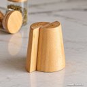 Ver imagem 5 de Saleiro Pimenteiro Bambu 2 Peças Temperos Mesa Cozinha Gourmet