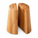 Ver imagem 2 de Saleiro Pimenteiro Bambu 2 Peças Temperos Mesa Cozinha Gourmet