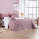 Ver imagem 2 de Kit Cobre Leito Celine Casal Queen Dupla Face Micropercal 200 Fios 03 Peças - Rosê