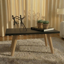 Ver imagem 1 de Mesa de Centro Sala Retangular com Pés de Madeira Preta
