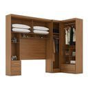 Ver imagem 6 de Guarda-Roupa Modulado 3 Peças 3 Portas 3 Gavetas com Maleiro Smart Plus Yescasa Marrom