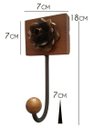 Ver imagem 2 de Cabide de Ferro Artesanal para Bolsas e Roupa para Parede Rustico Libertas Rosas Artesanato Cabide M