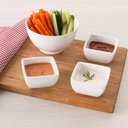 Ver imagem 4 de Kit 4 Bowl Tigela Melamina Branca 400ml Serata 12,5x6cm Cumbuca Cereal Frutas Sopas