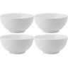 Kit 4 Bowl Tigela Melamina Branca 400ml Serata 12,5x6cm Cumbuca Cereal Frutas Sopas - 1