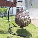 Ver imagem 3 de Balanço Pingo em Fibra Sintética Louca Marrom - Tecido Vinales Azul