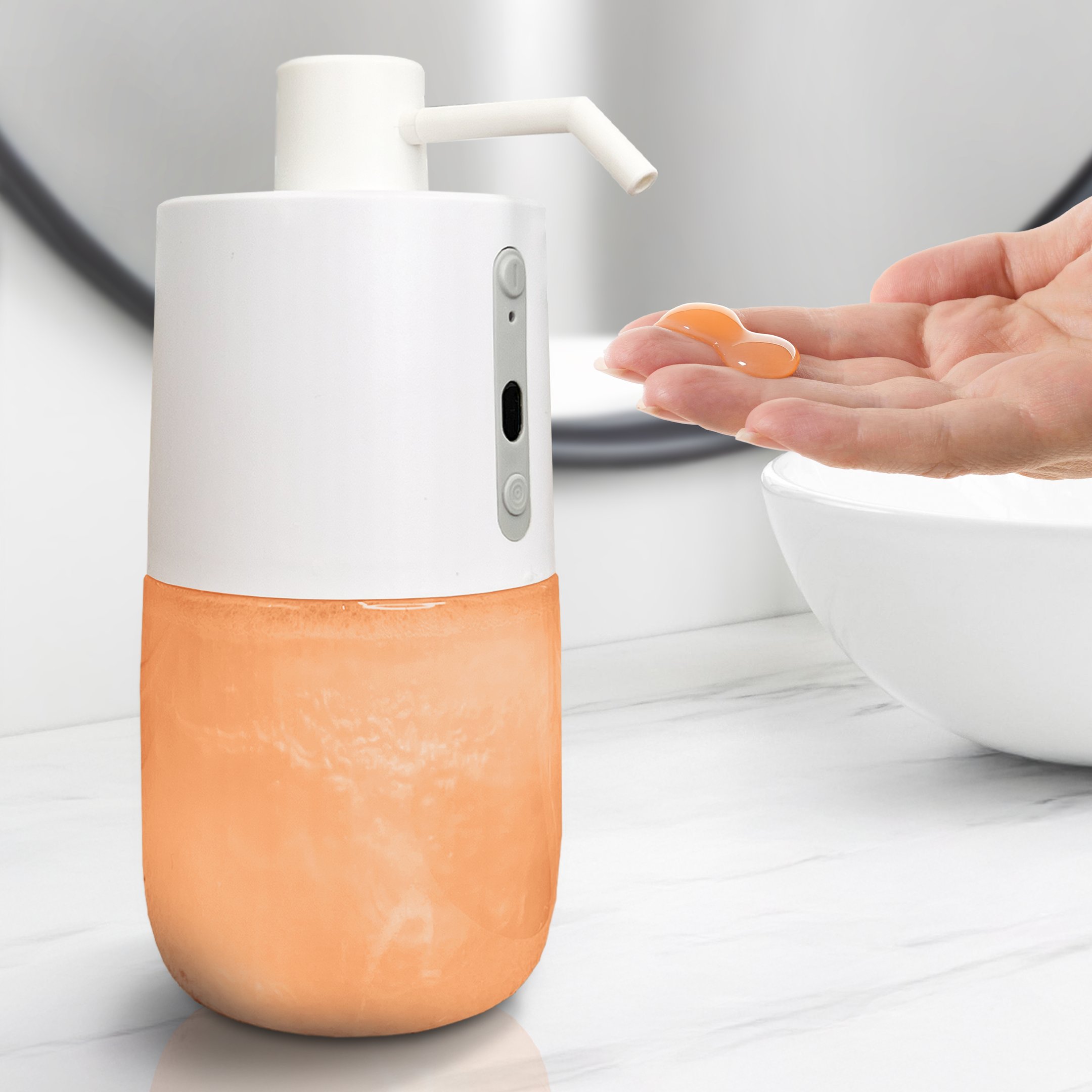 Dispenser de Sabonete Líquido Automático e Recarregável Easyclean Momo Lifestyle