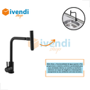 Ver imagem 3 de Torneira Monocomando Arejador Articulado Black Allen:matte