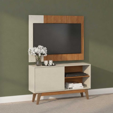 Rack Painel de TV 55" com Nicho 120cm Córdoba Soluzione Móveis