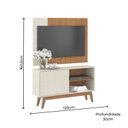 Ver imagem 2 de Rack Painel de TV 55" com Nicho 120cm Córdoba Soluzione Móveis