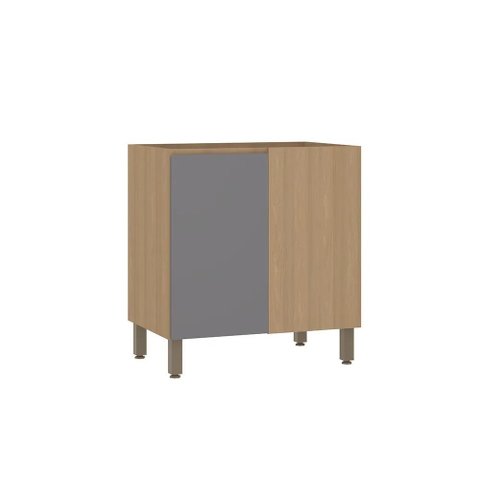 Balcão Modulado Canto Reto (sem Tampo) 1 Porta Slim Luciane