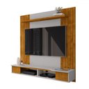 Ver imagem 2 de Painel para Tv até 55 Polegadas Ipanema 1 Prateleira Naturalle/off White - Móveis Bechara