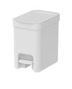 Ver imagem 2 de Lixeira Banheiro com Pedal 6L Branca Cesto Interno Premium