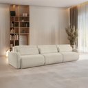 Ver imagem 2 de Sofá 6 Lugares Blanket Horse Retrátil/reclinável Linho 330cm