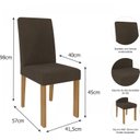 Ver imagem 5 de Conjunto Sala de Jantar Mesa Grace e 4 Cadeiras Maia 