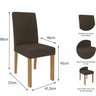 Conjunto Sala de Jantar Mesa Grace e 4 Cadeiras Maia  - 5