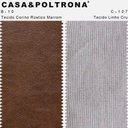 Ver imagem 5 de Kit 2 Poltronas Jade Pés Palito Corano Rústico Marrom/Linho Cru - Casaepoltrona