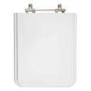 Ver imagem 1 de Assento Sanitário Poliéster Square Branco para vaso Incepa