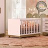 Berço Mini Cama 4315 Rosa Acetinado + Colchão Gazin Patoti Móveis - 1