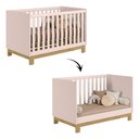 Ver imagem 3 de Berço Mini Cama 4315 Rosa Acetinado + Colchão Gazin Patoti Móveis