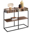 Ver imagem 1 de Aparador Industrial Aurora Com Espelho Dream Home - Demolição/Preto