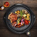 Ver imagem 6 de Elite Gourmet Emg-980bsc Grill Elétrico Indoor 14” Preto Antiaderente