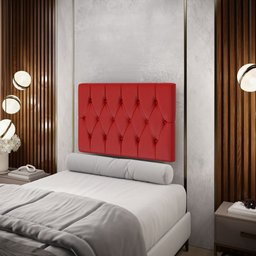 Painel Centaurus 100 / A-020 Couro Vermelho - 1