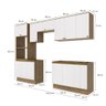 Lavanderia Modulada Kappesberg Celeste 9 Peças Nogueira/branco 310,5cm - 4
