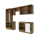 Ver imagem 3 de Lavanderia Modulada Kappesberg Celeste 9 Peças Nogueira/branco 310,5cm