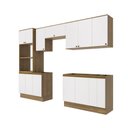 Ver imagem 2 de Lavanderia Modulada Kappesberg Celeste 9 Peças Nogueira/branco 310,5cm