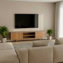 Ver imagem 2 de Rack para Tv 65 Polegadas Ripado Madeira Maciça Rischio 180cm