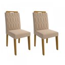 Ver imagem 3 de Conjunto Sala de Jantar Mesa Tampo Vidro/MDF Selena e 4 Cadeiras Paola Cimol