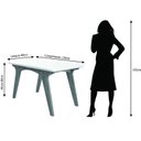 Ver imagem 6 de Conjunto Sala de Jantar Mesa Tampo Vidro/MDF Selena e 4 Cadeiras Paola Cimol