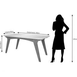 Sala de Jantar Selena Mesa com 6 Cadeiras Cimol - 6 Sala de Jantar Selena Mesa com 6 Cadeiras Cimol - 6