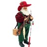 Boneco Papai Noel Decorativo Pescador Colecionável de 30cm - 2