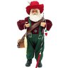 Boneco Papai Noel Decorativo Pescador Colecionável de 30cm - 1