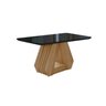 Conjunto Sala de Jantar Mesa Tampo Vidro/MDF Agata e 4 Cadeiras Juliana  - 2