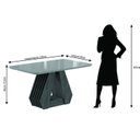 Ver imagem 6 de Conjunto Sala de Jantar Mesa Tampo Vidro/MDF Agata e 4 Cadeiras Juliana