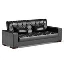 Ver imagem 1 de Sofá Cama 02 lugares Lisboa Corano Pés de Madeira - D’Rossi - Preto