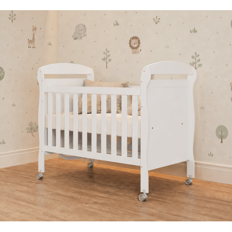 Berço Danny 2 em 1 para Colchão 130x70cm 100% MDF Branco Brilho 