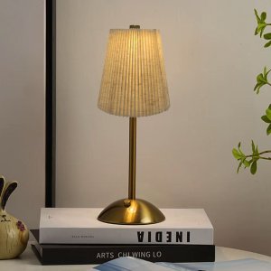 Luminaria de Mesa Abajur LED 3 Tons Controle de Intensidade Bateria Recarregavel USB Candeeiro Mesa 