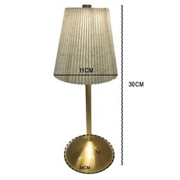 Luminaria de Mesa Abajur LED 3 Tons Controle de Intensidade Bateria Recarregavel USB Candeeiro Mesa  - 4