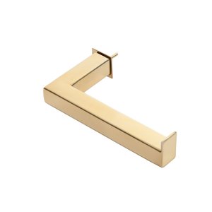 Porta Papel Higiênico Papeleira de Parede de Banheiro 14cm em Aço Inox Dourado Larissa Stainless