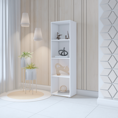 Estante com 04 Nichos Calum:branco