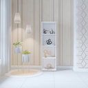 Ver imagem 2 de Estante com 04 Nichos Calum:branco