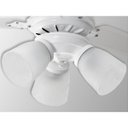 Ver imagem 2 de Ventilador de Teto com Controle Remoto 3 Lâmpadas Rubi Branco Transparente Loren Sid - 220v
