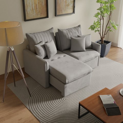 Sofá Cama Retrátil e Reclinável 180cm Colibri CabeCasa MadeiraOriginals