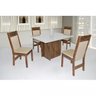 Conjunto Sala de Jantar 1 Mesa 4 Cadeiras Laíse Móveis São Carlos - 1