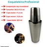 Coqueteleira Profissional Inox 820 ml Caipirinha Drinks - 2