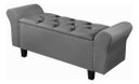 Ver imagem 3 de Recamier Baú para Cama Casal 1,30m Lara Premium Estilo Decorativo Closet Estofado Cor Cinza