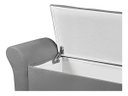 Ver imagem 5 de Recamier Baú para Cama Casal 1,30m Lara Premium Estilo Decorativo Closet Estofado Cor Cinza